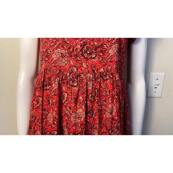 ULLA JOHNSON HANA POPPY FLORAL BABY DOLL DRESS 4 - Picture 6 of 13